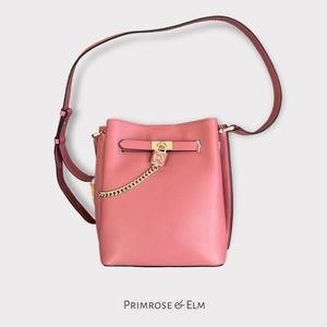 Michael Kors Hamilton Legacy Medium Messenger Rose NWT